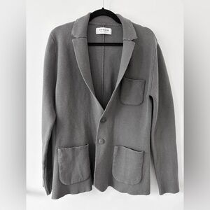 Everlane The Luxe Sweater Blazer in Gray | Men’s Size Large